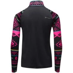 Spyder Girls Surface Zip T-Neck -Obermeyer Store 196052 spyn surface zt sweater weather print 2