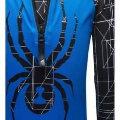 Spyder Maze Zip T-Neck - Youth Boy's -Obermeyer Store 196079 spyn maze zt old glory 3