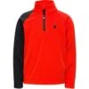 Spyder Mini Speed Fleece Zip T-Neck - Youth Boy's -Obermeyer Store 196082 spyn mini spd fleece zt volcano l