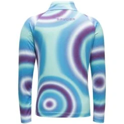 Spyder Toddler Girls Reflect Zip T-Neck -Obermeyer Store 196096 spyn bitsy rflt zt magic eyes print v 2