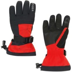 Spyder Boys Overweb Ski Glove -Obermeyer Store 197046 spyn overweb glv volcano l