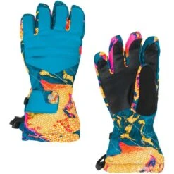 Spyder Girls Synthesis Ski Glove -Obermeyer Store 197056 spyn syn glv glacier print l