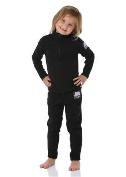 Zemu Apparel Junior Girls Black Fleece Set - Youth
