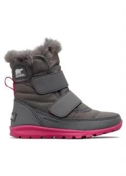 Sorel Childrens Whitney Strap Boot -Obermeyer Store 20192020sorelchildrenswhitneystrapbootquarryultrapink 1
