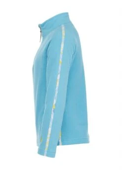 Spyder Girls Speed Fleece Zip T-Neck -Obermeyer Store 2122 spyder girlsspeedfleeceziptneck bahamablue