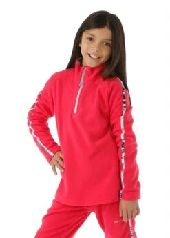 Spyder Girls Speed Fleece Zip T-Neck -Obermeyer Store 2122 spyder girlsspeedfleeceziptneck cerisem