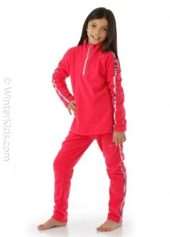 Spyder Girls Speed Fleece Zip T-Neck -Obermeyer Store 2122 spyder girlsspeedfleeceziptneck cerisem2