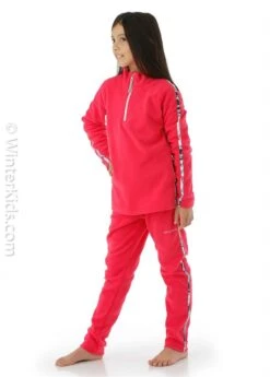 Spyder Girls Speed Fleece Zip T-Neck -Obermeyer Store 2122 spyder girlsspeedfleeceziptneck cerisem3