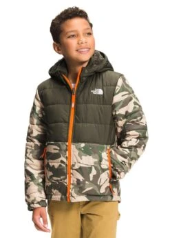 The North Face Boys Printed Reversible Mount Chimbo Fz Hooded Jacket