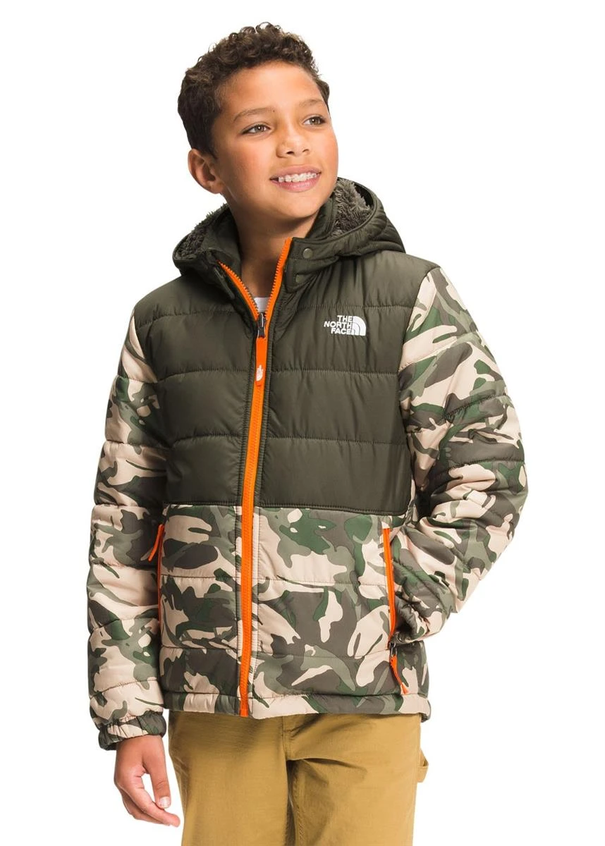 The North Face Boys Printed Reversible Mount Chimbo Fz Hooded Jacket 3 The North Face Boys Printed Reversible Mount Chimbo Fz Hooded Jacket