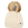 686 Girls Knit Pom Beanie -Obermeyer Store 686knitpombeaniegirlsbirch