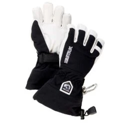 Hestra Junior Army Leather Heli Ski Jr. Glove -Obermeyer Store black hestra army leather heli jr gloves 54285
