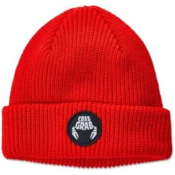 Crab Grab Circle Patch Beanie -Obermeyer Store crab grab beanie circle patch red