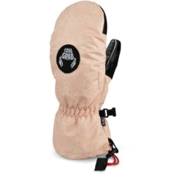 Crab Grab Youth Cinch Mitt 12 Crab Grab Youth Cinch Mitt -Obermeyer Store crab grab fa23 mittens cinch youth crab doodle pink boh