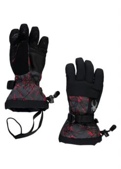 Spyder Boys Overweb Ski Glove -Obermeyer Store fw2021 spyder boysoverwebglove networkprint