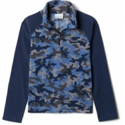 Columbia Glacial III Fleece Printed Half Zip - Boy's -Obermeyer Store fw22 1800761 452 f