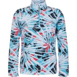 Spyder Girls Surface Zip T-Neck -Obermeyer Store fw22 196052 434 a