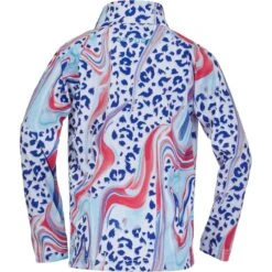Spyder Toddler Girls Reflect Zip T-Neck -Obermeyer Store fw22 196096 656 b
