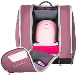 Speed Pack Ski Boot Bag -Obermeyer Store fw23 sp2rpu crimson lavender kulkea 3