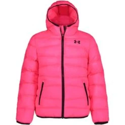 Under Armour Girl's Prime Puffer Jacket -Obermeyer Store fw23 ua prime puffer pink punk 1