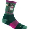 Youth Critter Club Micro Crew Sock Lightweight -Obermeyer Store fw2324 darntoughcritterclub moss 1