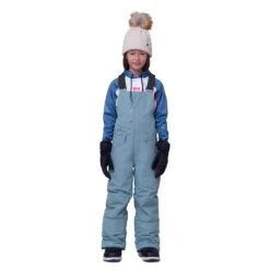 686 Girls Sierra Insulated Bib -Obermeyer Store fw2324 686 girlssierrainsulatedbib steelblue 2