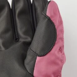 Hestra Junior Gauntlet CZone 5 Finger Glove -Obermeyer Store fw2324 hestra juniorgauntletczonejrglove fuchsiaivory 3