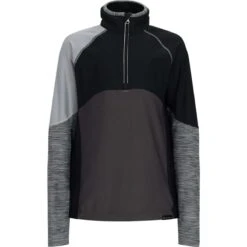 Obermeyer Girls Banff 1/4 Zip -Obermeyer Store fw2324 obermeyer banffquarterzip basalt 3