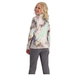 Obermeyer Girls Banff 1/4 Zip -Obermeyer Store fw2324 obermeyer banffquarterzip crystalaurora 2