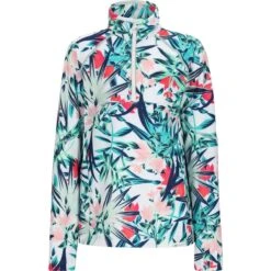 Obermeyer Girls Banff 1/4 Zip -Obermeyer Store fw2324 obermeyer banffquarterzip hula 3