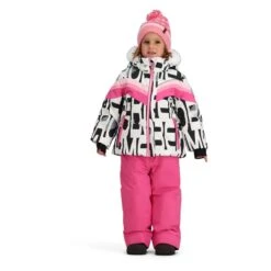 Obermeyer Toddler Girls Cara Mia Jacket W/Faux Fur -Obermeyer Store fw2324 obermeyer girlscaramiajacketfauxfur blockparty 3