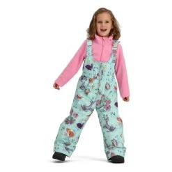 Obermeyer Toddler Girls Snoverall Print Pant -Obermeyer Store fw2324 obermeyer girlssnoverallprintpant fablefloral 3
