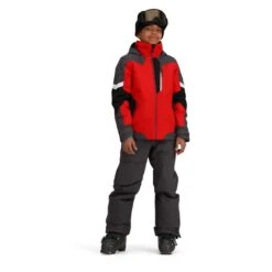 Obermeyer Boys Fleet Jacket 14 Obermeyer Boys Fleet Jacket -Obermeyer Store fw2324 obermeyer teenfleetjacket brakelight 4