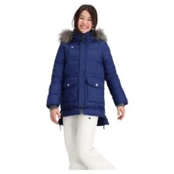 Obermeyer Girls Meghan Jacket -Obermeyer Store fw2324 obermeyer teenmeghanjacket navy 3
