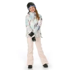 Obermeyer Girls Reese Jacket -Obermeyer Store fw2324 obermeyer teenreesejacket crystalaurora buck model 3