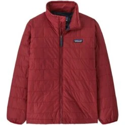 Patagonia Boys Nano Puff Jacket 14 Patagonia Boys Nano Puff Jacket -Obermeyer Store fw2324 patagonia boysnanopuffjacket waxred