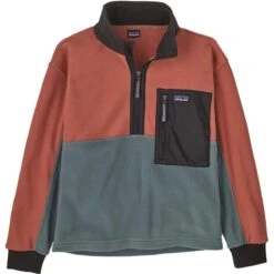 Patagonia Kid's Microdini 1/2-Zip Pullover -Obermeyer Store fw2324 patagonia youthmicrodinihalfzip nouveaugreen
