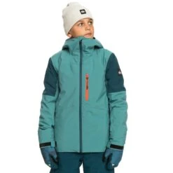 Quiksilver Boys Travis Rice Jacket -Obermeyer Store fw2324 quiksilver boystravisricejacket brittanyblue 1
