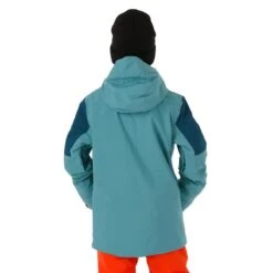 Quiksilver Boys Travis Rice Jacket -Obermeyer Store fw2324 quiksilver boystravisricejacket brittanyblue buck model 4