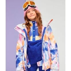 Roxy Girls Alabama Fleece -Obermeyer Store fw2324 roxy girlsalabamafleece brightwhitepansy 3