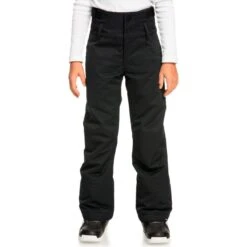 Roxy Girls Diversion Pant -Obermeyer Store fw2324 roxy girlsdiversionpant trueblack 1