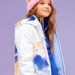 Roxy Girls Greywood Jacket 17 Roxy Girls Greywood Jacket -Obermeyer Store fw2324 roxy girlsgreywoodjacket brightwhitepansy 3