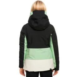 Roxy Girls Silverwinter Jacket -Obermeyer Store fw2324 roxy girlssilverwinterjacket trueblack 4