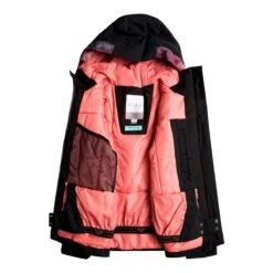Roxy Girls Silverwinter Jacket -Obermeyer Store fw2324 roxy girlssilverwinterjacket trueblackpansy 2