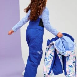 Roxy Toddler Girls Lola Bib Pant -Obermeyer Store fw2324 roxy toddlerslolabibpant bluing 3