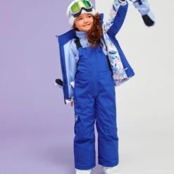 Roxy Toddler Girls Lola Bib Pant -Obermeyer Store fw2324 roxy toddlerslolabibpant bluing 4