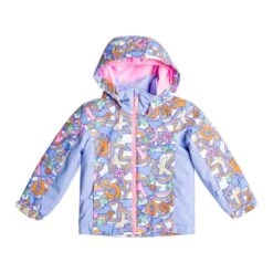 Roxy Toddler Girls Snowy Tale Jacket -Obermeyer Store fw2324 roxy toddlerssnowytalejacket brightwhitebigdeal 1