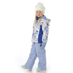 Roxy Toddler Girls Snowy Tale Jacket -Obermeyer Store fw2324 roxy toddlerssnowytalejacket brightwhitemountainslocals buck model 2