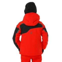 Spyder Toddler Boys Leader Jacket -Obermeyer Store fw2324 spyder boysleaderjacket volcano buck model 42