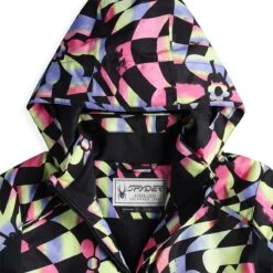 Spyder Girls Conquer Jacket -Obermeyer Store fw2324 spyder girlsconquerjacket multi 5